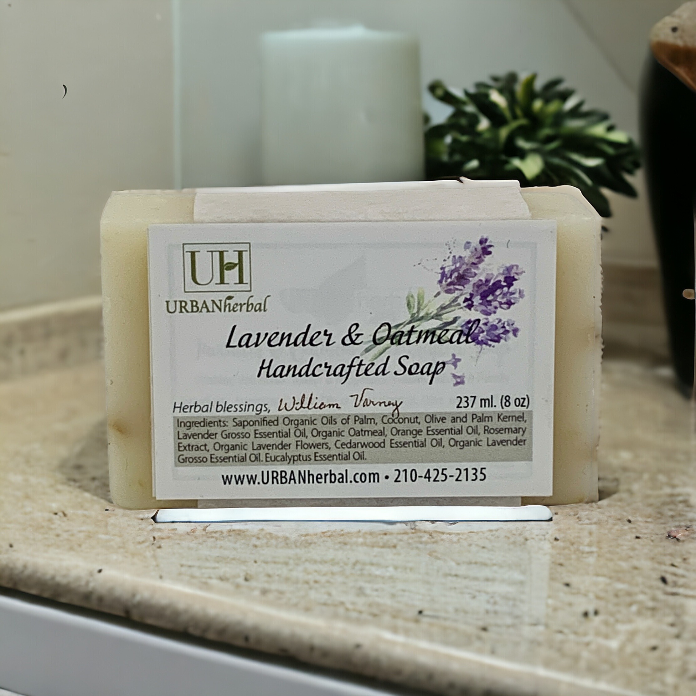 Lavender & Oatmeal Handcrafted Soap