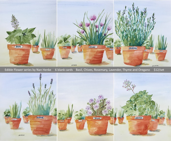 Herb & Edible Flower Series of Note Cards
